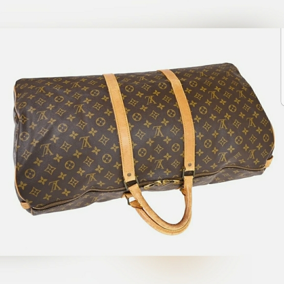 🌬LOUIS VUITTON Keepall 60 Travel Hand Bag Monogra - Picture 6 of 16